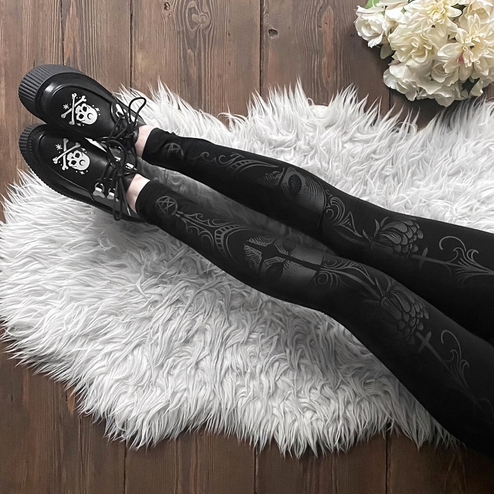 Killstar death ray leggings sz S